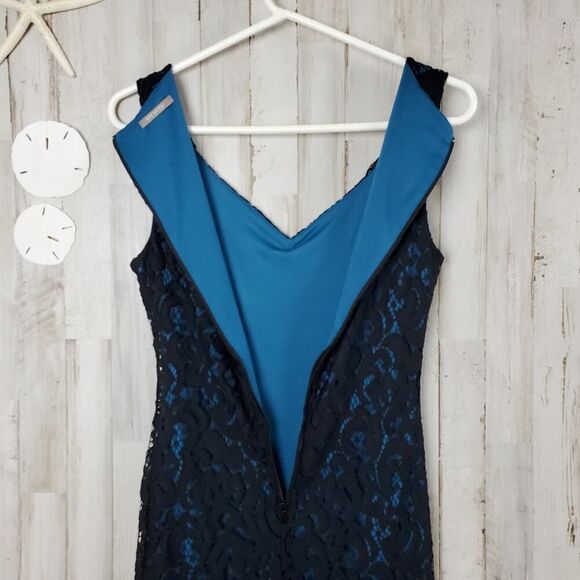 Orsay Lace Overlay Sleeveless Dress Black Size 4 - Picture 7 of 12